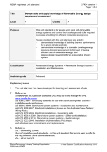 NZQA registered unit standard 27434 version 1  Page 1 of 4