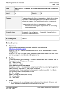 NZQA registered unit standard 27444 version 2  Page 1 of 4