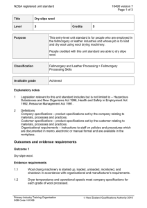 NZQA registered unit standard 16490 version 7  Page 1 of 3