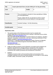 NZQA registered unit standard 28457 version 1  Page 1 of 3