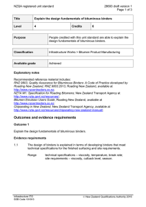 NZQA registered unit standard 28693 draft version 1  Page 1 of 3