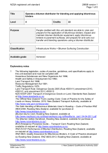 NZQA registered unit standard 28698 version 1  Page 1 of 6