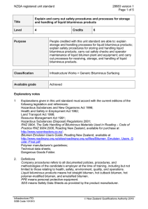 NZQA registered unit standard 28683 version 1  Page 1 of 5
