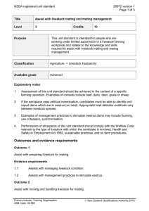 NZQA registered unit standard 28972 version 1  Page 1 of 3