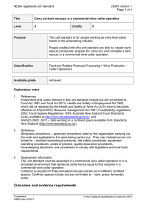 NZQA registered unit standard 29243 version 1 Page 1 of 4