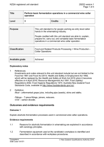 NZQA registered unit standard 29252 version 1 Page 1 of 4