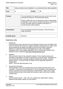 NZQA registered unit standard 29254 version 1 Page 1 of 3
