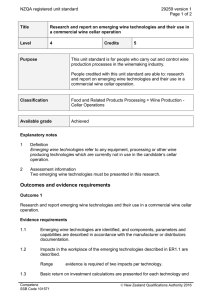 NZQA registered unit standard 29259 version 1 Page 1 of 2