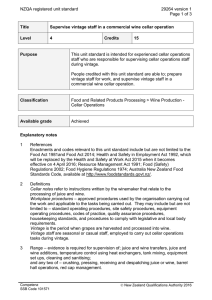 NZQA registered unit standard 29264 version 1 Page 1 of 3