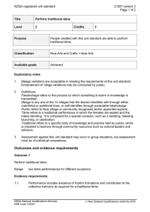 NZQA registered unit standard 21287 version 3  Page 1 of 2