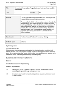 NZQA registered unit standard 29103 version 1  Page 1 of 5