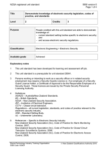 NZQA registered unit standard 5880 version 6  Page 1 of 4