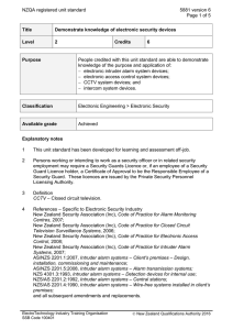 NZQA registered unit standard 5881 version 6  Page 1 of 5