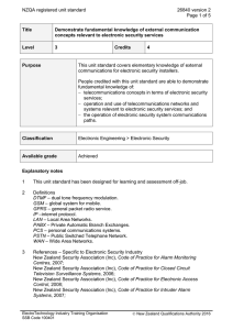NZQA registered unit standard 26840 version 2  Page 1 of 5