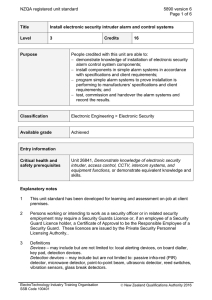 NZQA registered unit standard 5890 version 6  Page 1 of 6