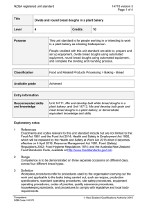NZQA registered unit standard 14716 version 3  Page 1 of 4