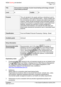 NZQA unit standard 15140 version 3