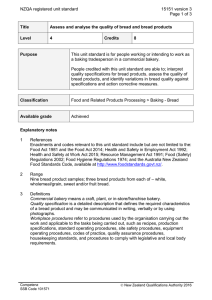 NZQA registered unit standard 15151 version 3  Page 1 of 3