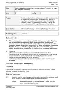 NZQA registered unit standard 25739 version 2  Page 1 of 3