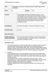 NZQA registered unit standard 25740 version 2  Page 1 of 3