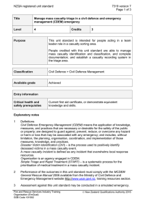 NZQA registered unit standard 7319 version 7  Page 1 of 3