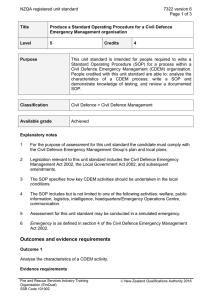 NZQA registered unit standard 7322 version 6  Page 1 of 3