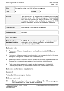 NZQA registered unit standard 7328 version 5  Page 1 of 3