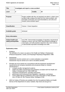 NZQA registered unit standard 3823 version 5  Page 1 of 4