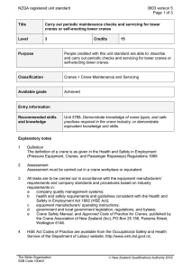 NZQA registered unit standard 3803 version 5  Page 1 of 3