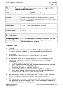 NZQA registered unit standard 3804 version 5  Page 1 of 3