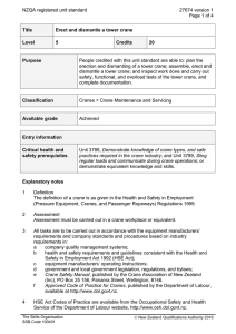 NZQA registered unit standard 27674 version 1  Page 1 of 4