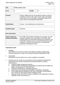 NZQA registered unit standard 27675 version 1  Page 1 of 3
