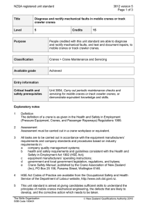NZQA registered unit standard 3812 version 5  Page 1 of 3