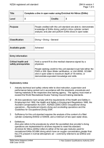 NZQA registered unit standard 28414 version 1  Page 1 of 4