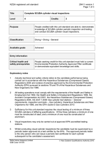 NZQA registered unit standard 28411 version 1  Page 1 of 3