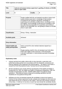 NZQA registered unit standard 28419 version 1  Page 1 of 5