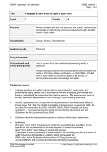 NZQA registered unit standard 28396 version 1  Page 1 of 4