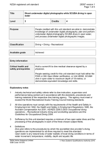 NZQA registered unit standard 28397 version 1  Page 1 of 4