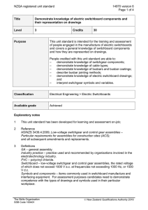 NZQA registered unit standard 14970 version 6  Page 1 of 4