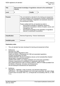 NZQA registered unit standard 14977 version 5  Page 1 of 3