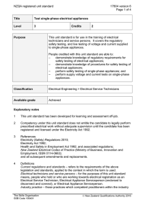 NZQA registered unit standard 17804 version 6  Page 1 of 4