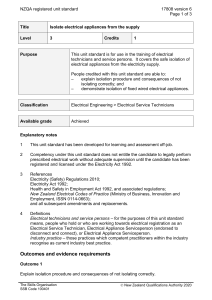 NZQA registered unit standard 17808 version 6  Page 1 of 3