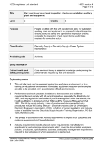 NZQA registered unit standard 14331 version 4  Page 1 of 5