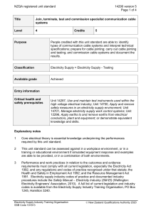 NZQA registered unit standard 14290 version 5  Page 1 of 4