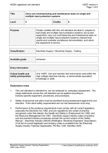 NZQA registered unit standard 14297 version 4  Page 1 of 6