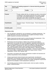 NZQA registered unit standard 17905 version 4  Page 1 of 4