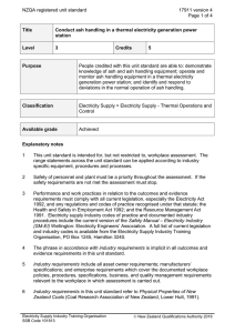NZQA registered unit standard 17911 version 4  Page 1 of 4
