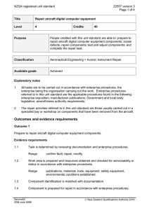 NZQA registered unit standard 22557 version 3  Page 1 of 4
