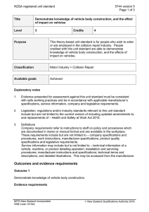NZQA registered unit standard 5744 version 5  Page 1 of 3