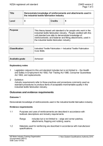 NZQA registered unit standard 23483 version 2  Page 1 of 3